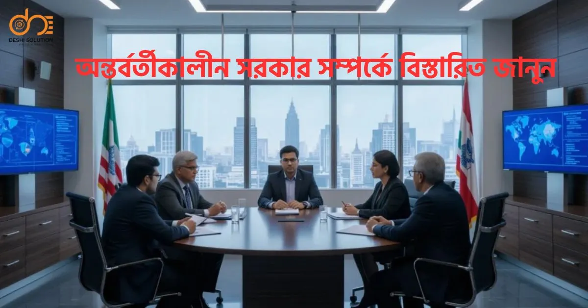 অন্তর্বর্তীকালীন সরকার : জরুরি নাকি প্রহসন? জানুন