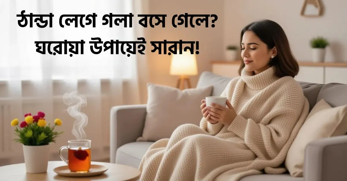 ঠান্ডা লেগে গলা বসে গেলে? ঘরোয়া উপায়েই সারান!