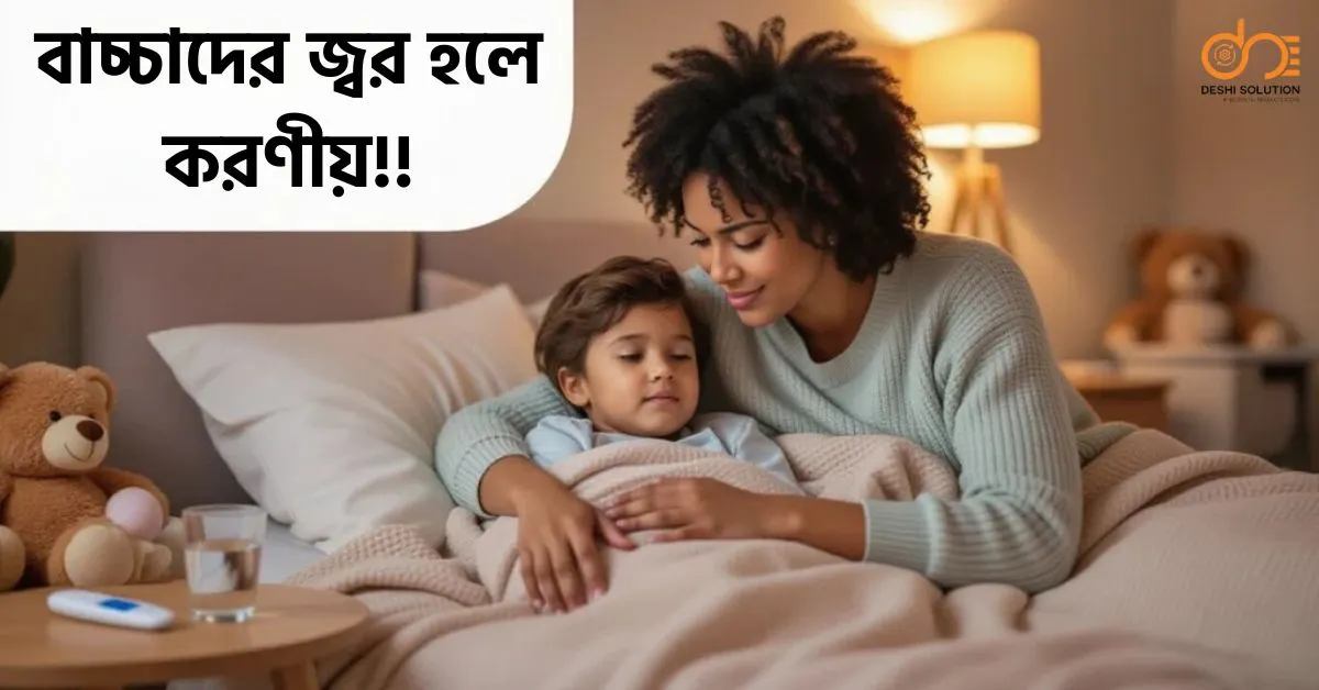 বাচ্চাদের জ্বর হলে করণীয়? ডাক্তারী পরামর্শ ও ঘরোয়া উপায়