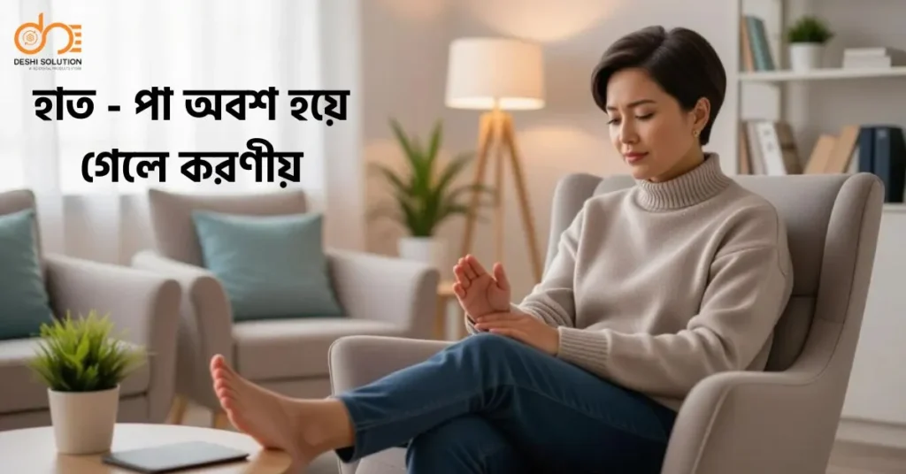 হাত - পা অবশ হয়ে গেলে করণীয়