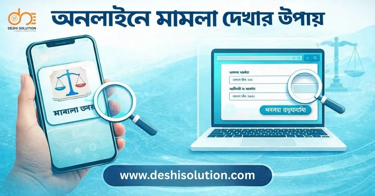 অনলাইনে মামলা দেখার সহজ উপায় ২০২৬: ঘরে বসেই কোর্ট কেস চেক করুন