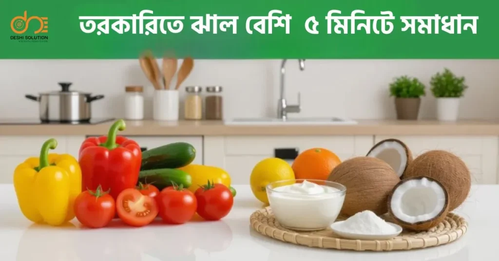 তরকারিতে ঝাল বেশি ৫ মিনিটে সমাধান