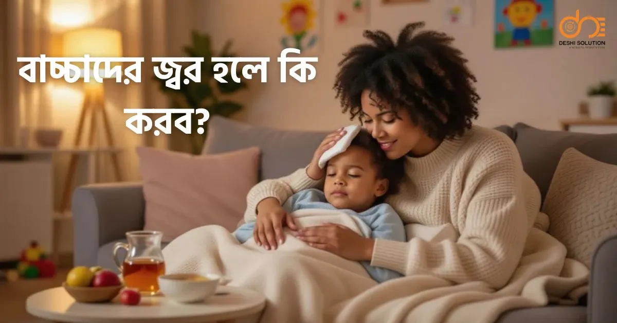 বাচ্চাদের জ্বর হলে কি করব? ঘরোয়া উপায়ে দ্রুত কমানোর উপায় জানুন!