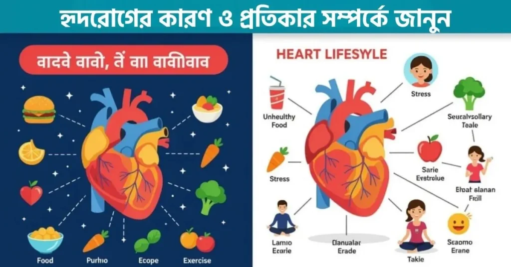 হৃদরোগের কারণ ও প্রতিকার সম্পর্কে জানুন